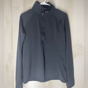 Under Armour black 1/2 zip long sleeve pullover,‎ size medium